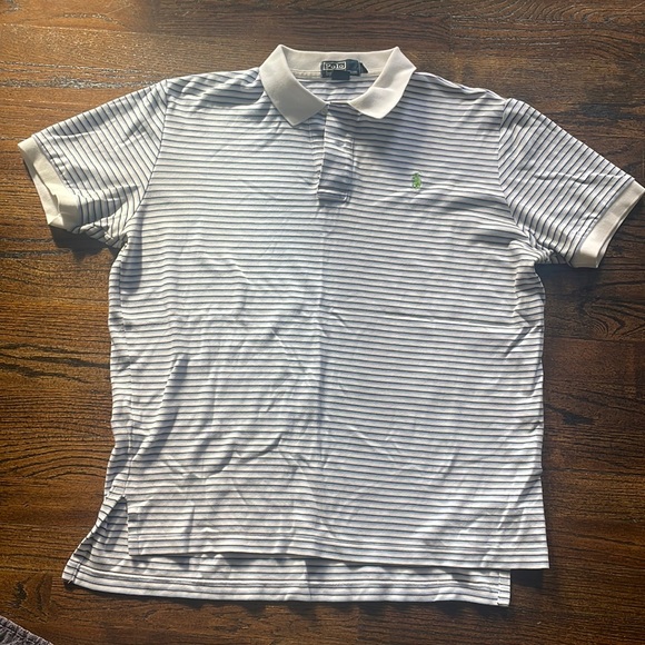 Mens stripped polo size large excellent condition - Picture 1 of 3